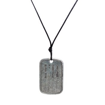 THE ARMY TAG CORD NECKLACE