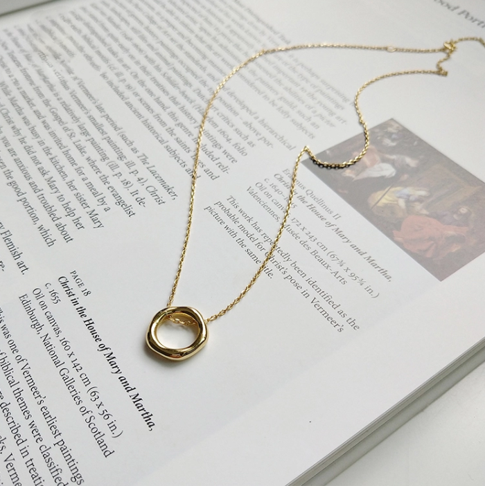 GOLD RING NECKLACE