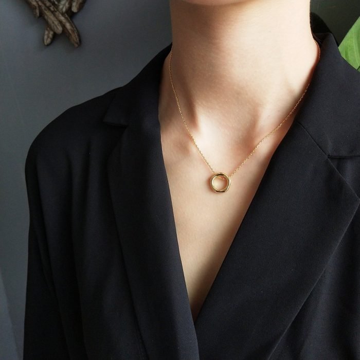 GOLD RING NECKLACE