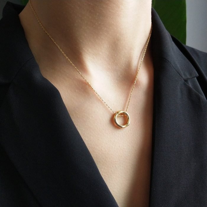 GOLD RING NECKLACE