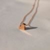 Rose gold heart necklace