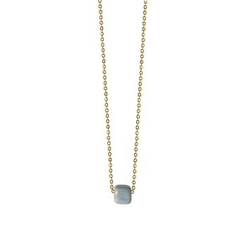 LIGHT BLUE MINIMAL NECKLACE