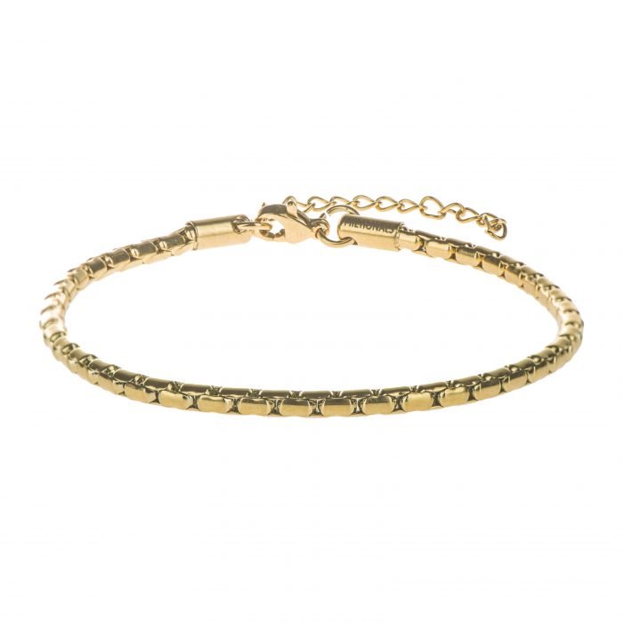 Round Box Gold Bracelet