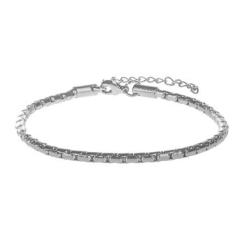 ROUND BOX BRACELET SILVER