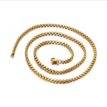 ROUND BOX CHAIN GOLD