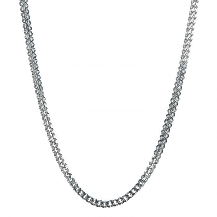 Square Silver Necklace