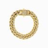 ICED OUT CUBAN BRACELET - GOLD