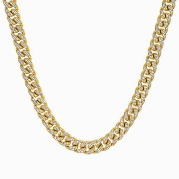 ICED OUT CUBAN CHAIN – GOLD