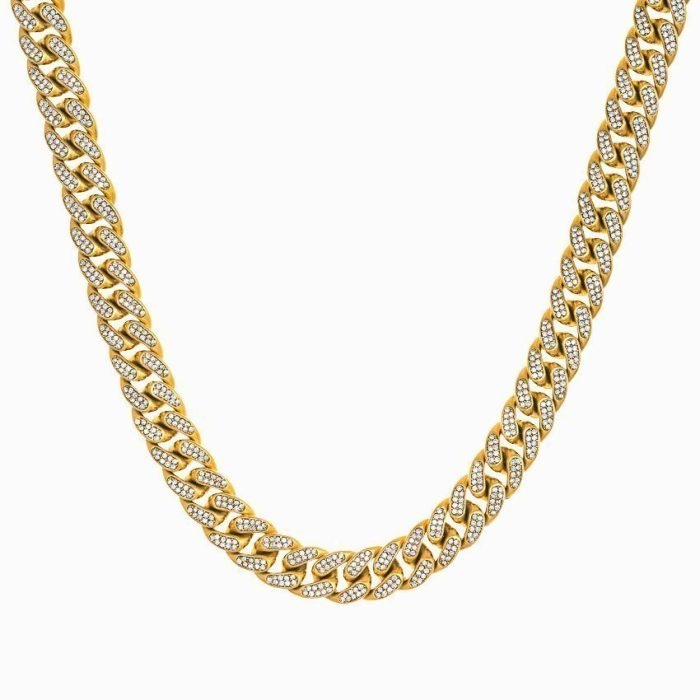 ICED OUT CUBAN CHAIN - GOLD