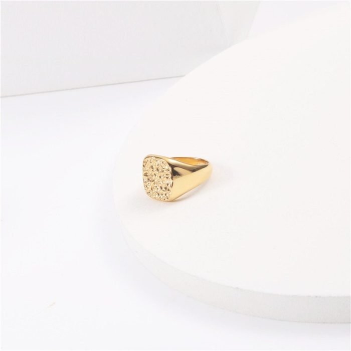 gold stainless steel ring