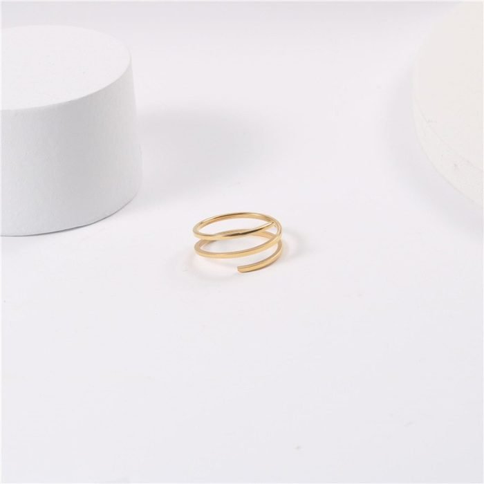 gold stainless steel ring