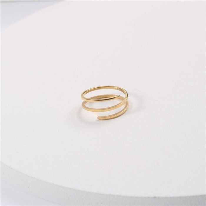 gold stainless steel ring