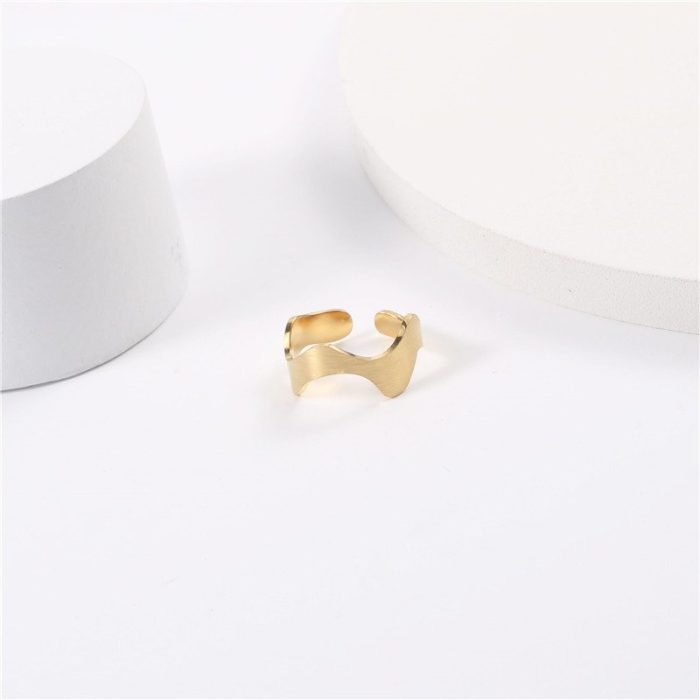 gold stainless steel ring