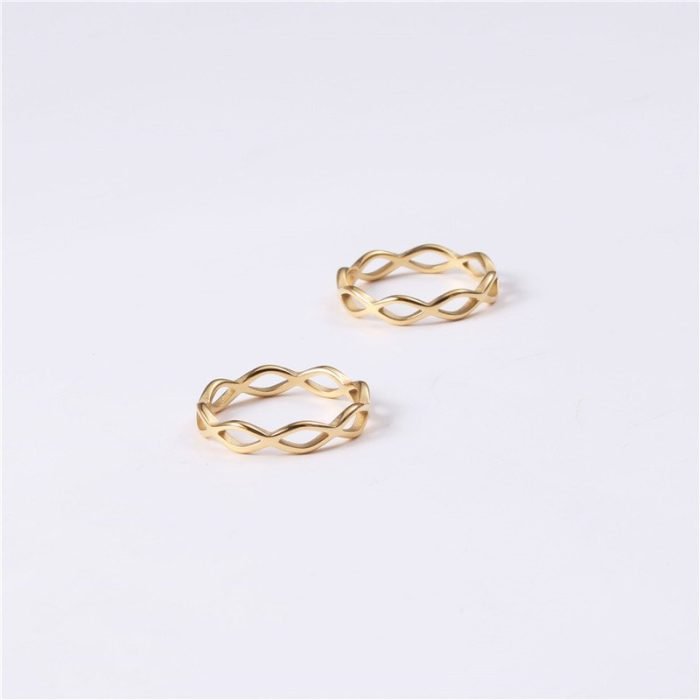 gold stainless steel ring