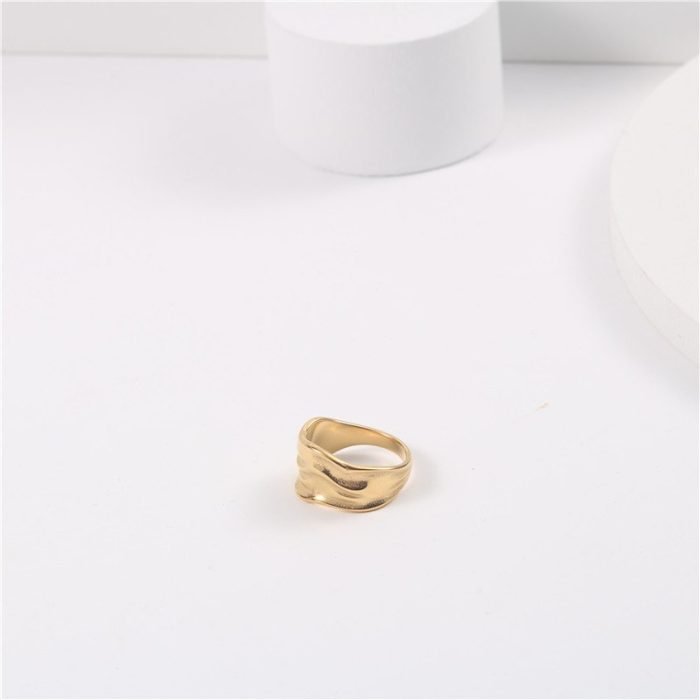 gold stainless steel ring