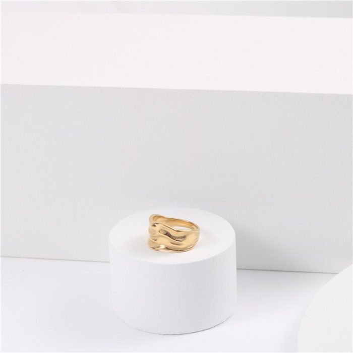 gold stainless steel ring