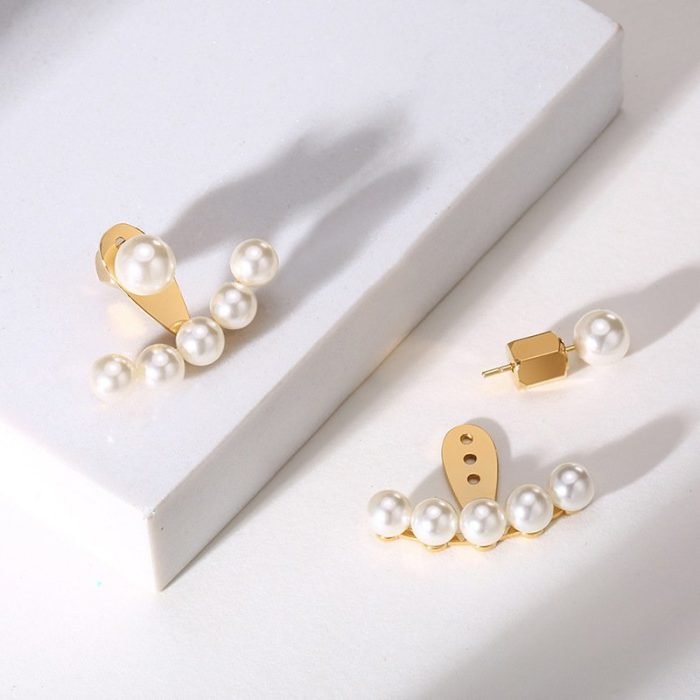 gold stainless steel earrings