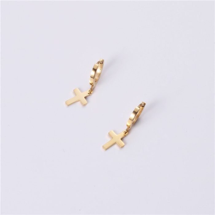 gold stainless steel earrings