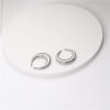 silver stainless steel earrings