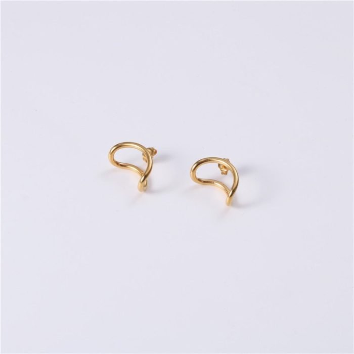 gold stainless steel earrings