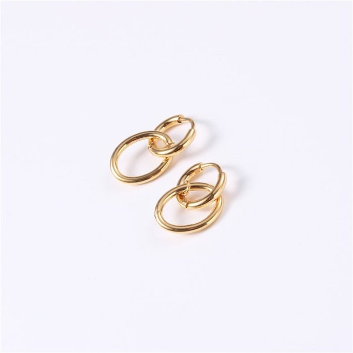 gold stainless steel earrings