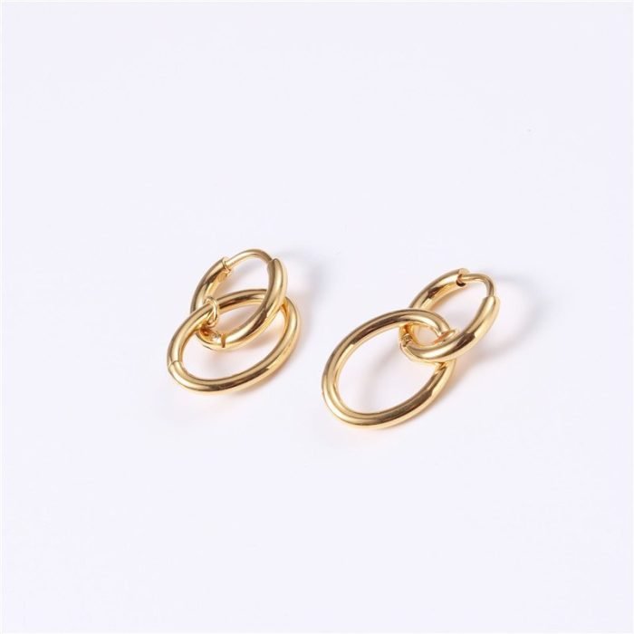 gold stainless steel earrings