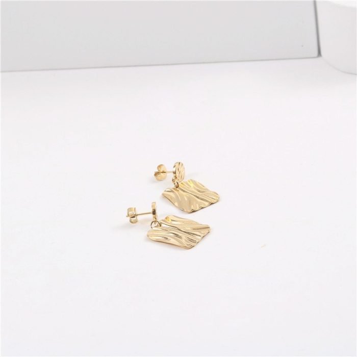 gold stainless steel earrings