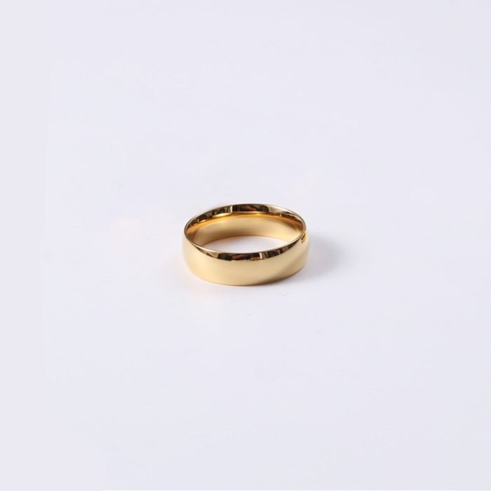 gold stainless steel ring