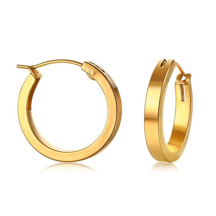 gold stainless steel earrings