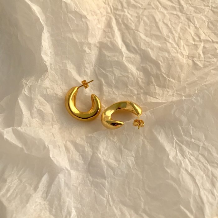 gold stainless steel earrings