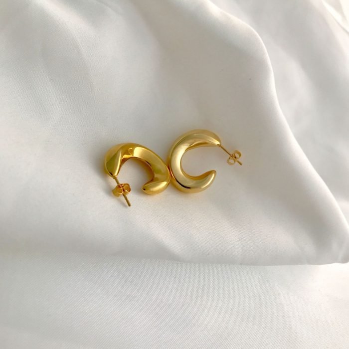 gold stainless steel earrings