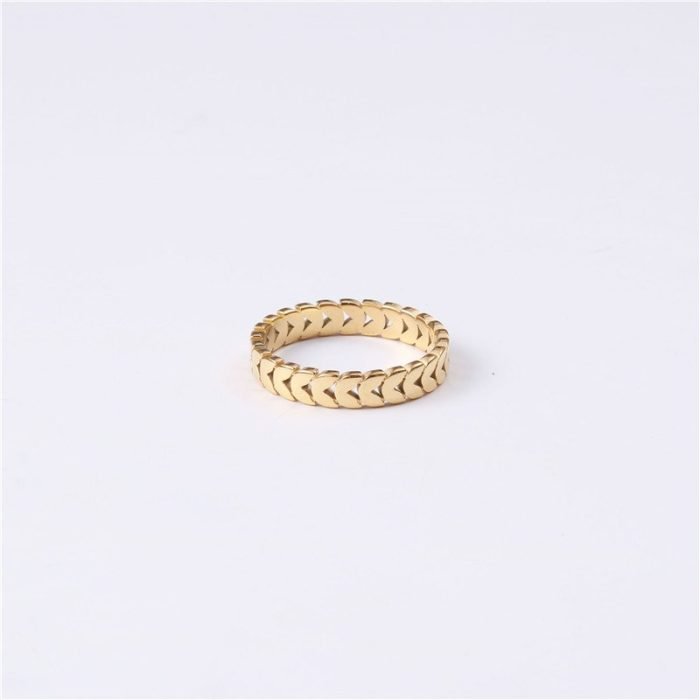 gold stainless steel ring