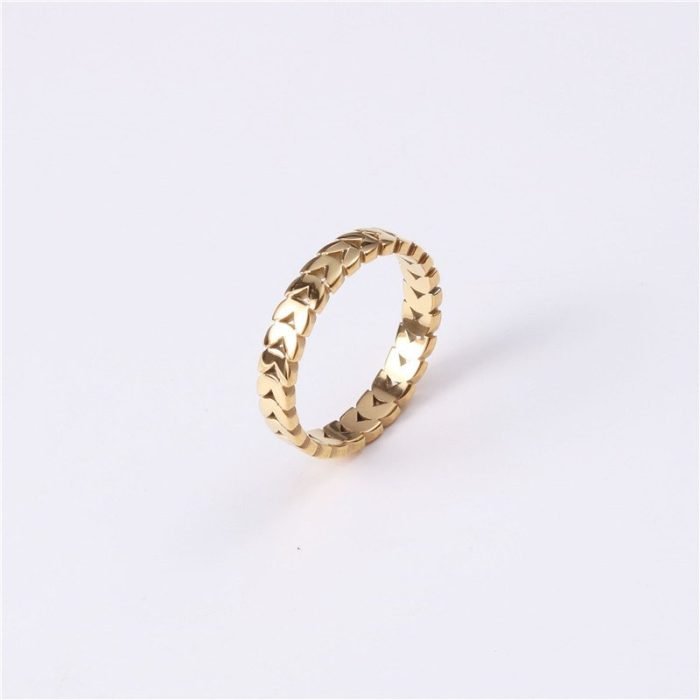 gold stainless steel ring