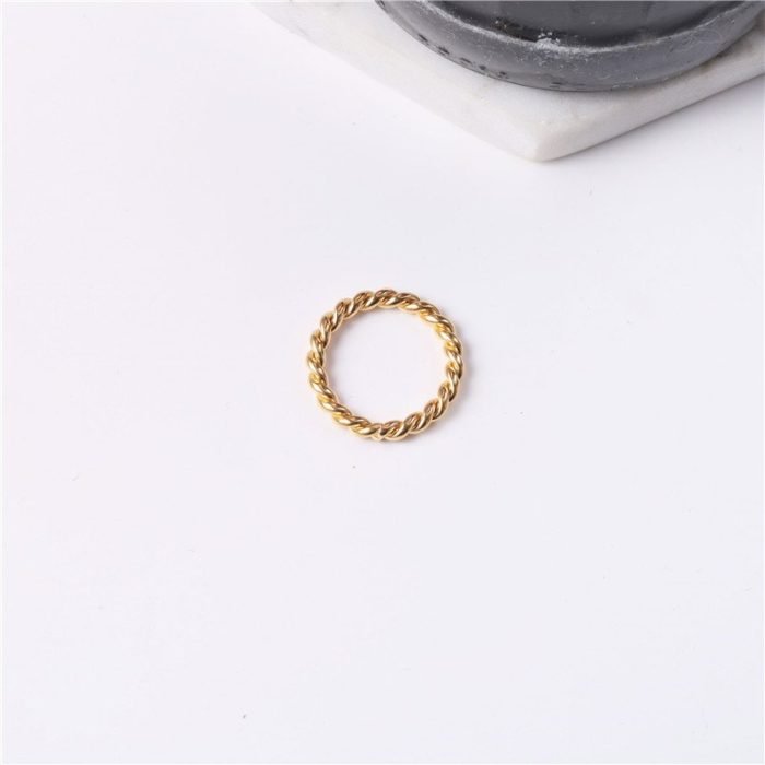 gold stainless steel ring