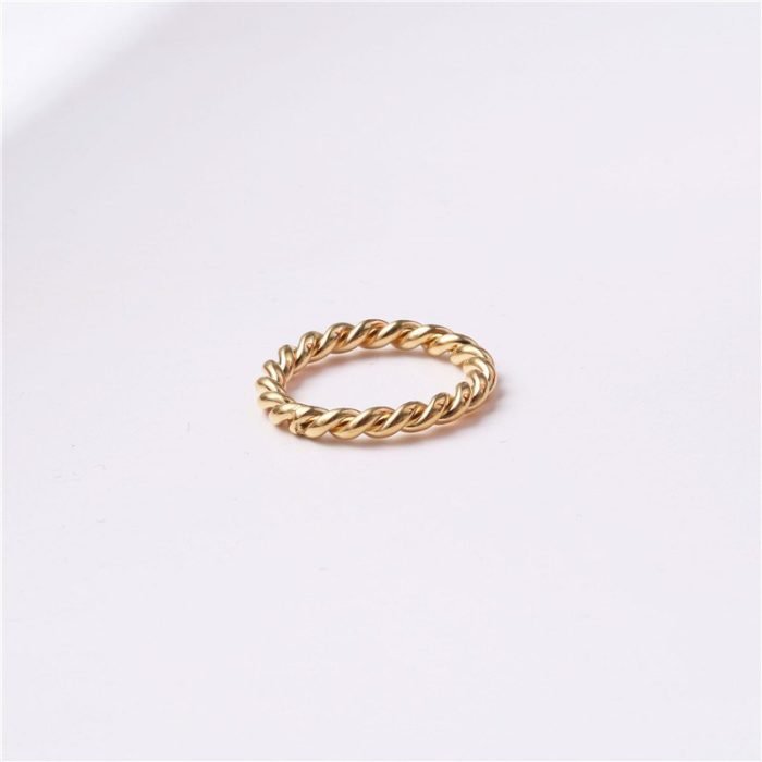 gold stainless steel ring