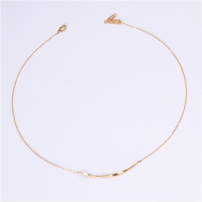 gold stainless steel necklace