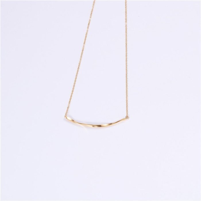 gold stainless steel necklace