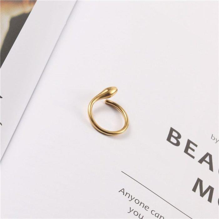 gold stainless steel ring