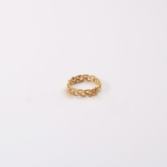 gold stainless steel ring