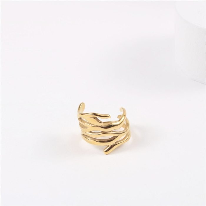 gold stainless steel ring