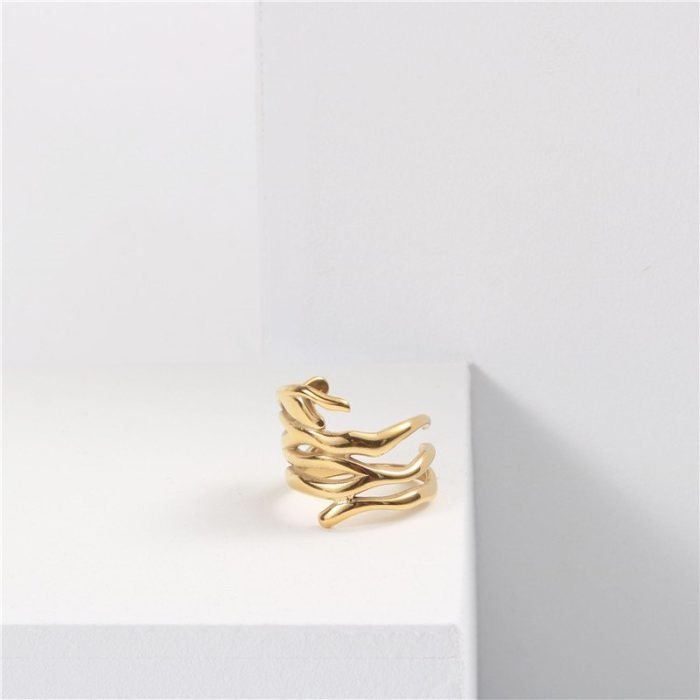 gold stainless steel ring