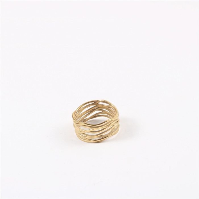 gold stainless steel ring