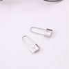 silver stainless steel earrings