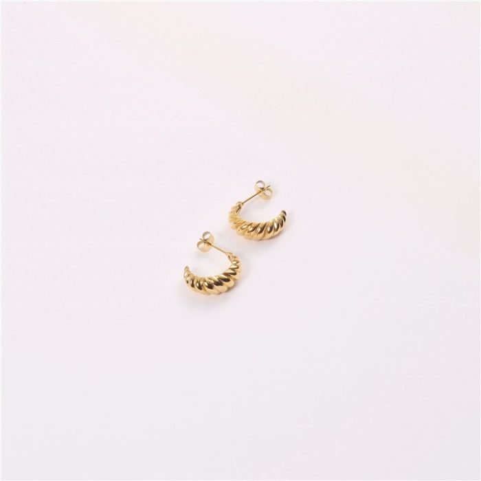 gold stainless steel earrings