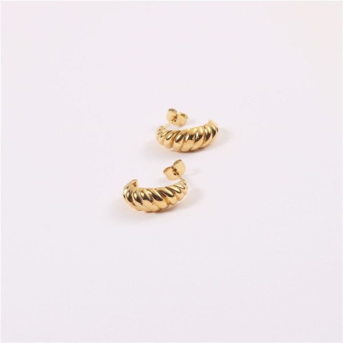 gold stainless steel earrings