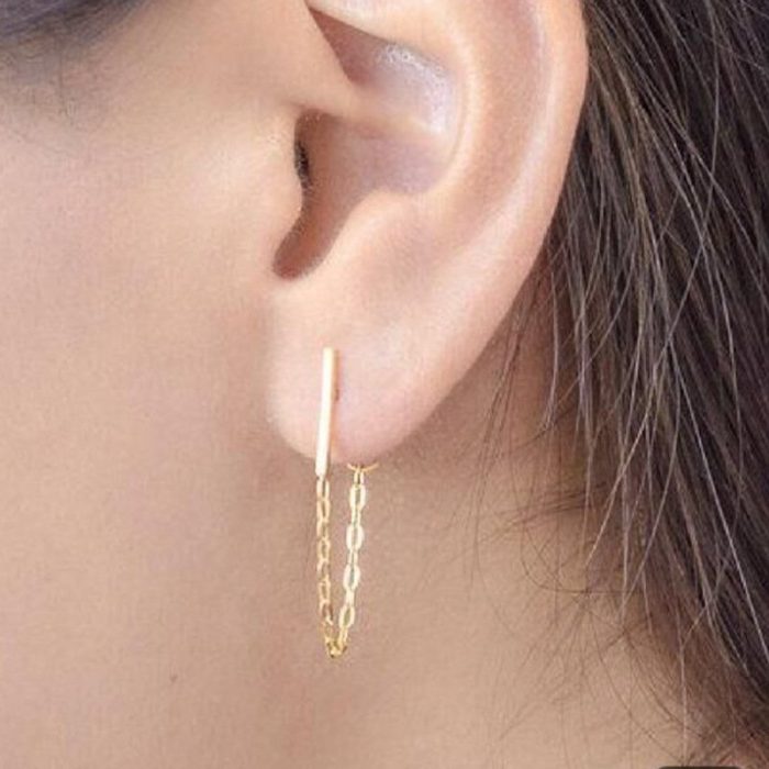 gold stainless steel earrings