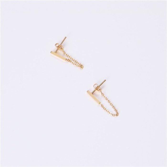 gold stainless steel earrings