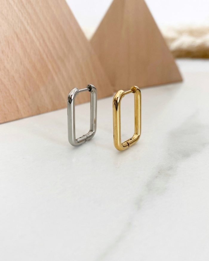 BIG SQUARED EARRINGS