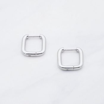 SQUARED EARRINGS SILVER