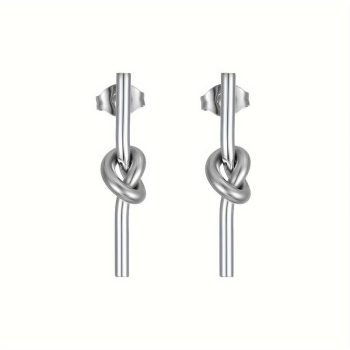 KNOT EARRINGS SILVER